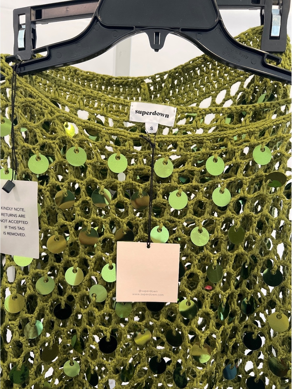 Superdown Coralie Skirt Set in Moss Green top and mini skirt - Picture 4 of 7